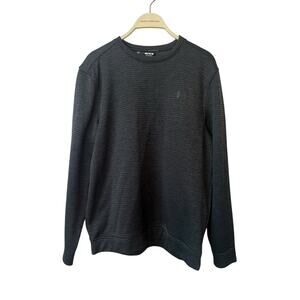 UNDER ARMOUR MENS GOLF LONG SLEEVE CREW NECK PULLOVER BLACK SIZE M